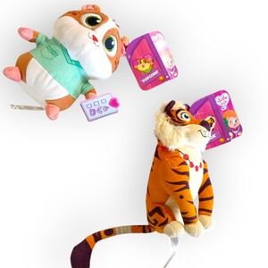 Vida The Vet‎ Plush Toys Popcorn Hamster & Koa Tiger Stuffed Animals New